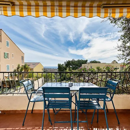 Le Floreal - Vue Mer, Proche Plage, Parking Prive Apartamento